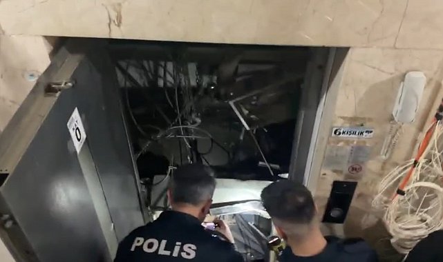 Bakımı sırasında halatı kopan asansör düştü; 2 yaralı