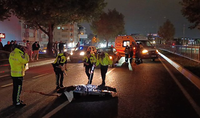 Bariyerden atlayıp karşıya geçmek isteyen yaya otomobil altında öldü