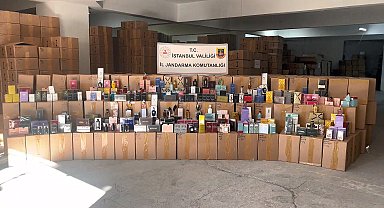 Bayrampaşa'da sahte parfüm operasyonunda 350 milyon liralık ürün ele geçirildi