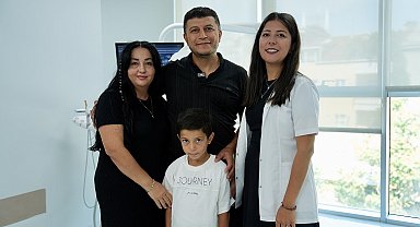 Bisikletten düşen 7 yaşındaki Emir'in dişleri kurtarıldı