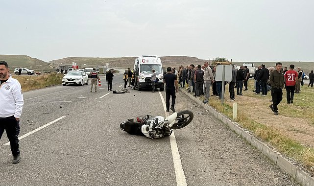 Bismil'de minibüsle çarpışan motosikletin sürücüsü 14 yaşındaki Enes, hayatını kaybetti
