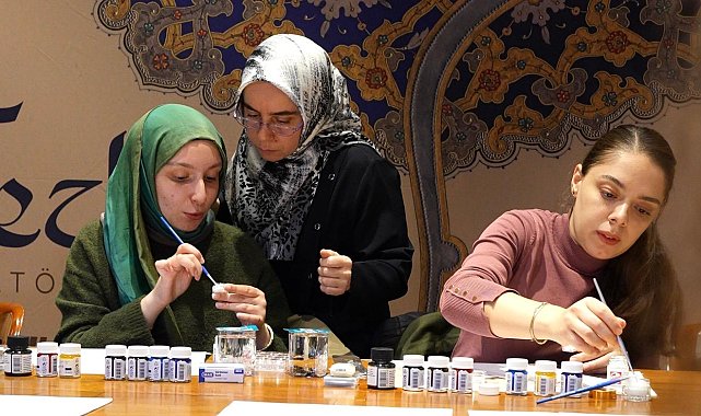 Boğaziçi Üniversitesi'nde tezhip atölyesi düzenlendi