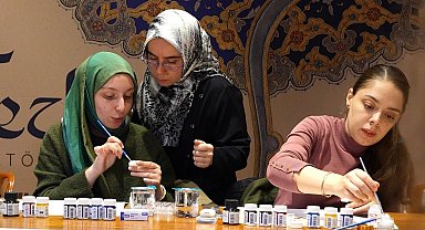 Boğaziçi Üniversitesi'nde tezhip atölyesi düzenlendi