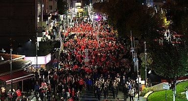 Bolu'da coşkulu fener alayı