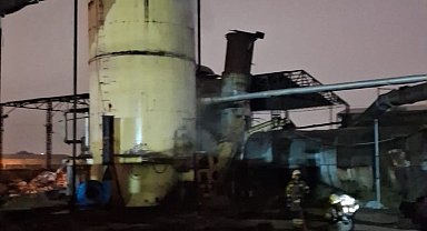 Bursa'da talaş silosunda çıkan yangın söndürüldü