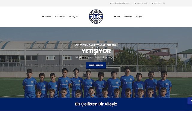 Çolakoğlu Metalurji Spor Kulübü'nün resmi web sitesi açıldı