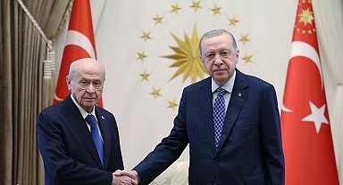 Cumhurbaşkanı Erdoğan, Bahçeli'yi kabul etti