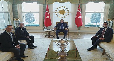 Cumhurbaşkanı Erdoğan, Çekmeköy Belediye Başkanı Orhan Çerkez'i kabul etti