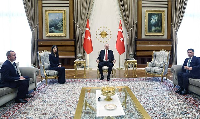 Cumhurbaşkanı Erdoğan, Özbekistan Cumhurbaşkanlığı İdaresi Başkanı Mirziyoyeva'yı kabul etti