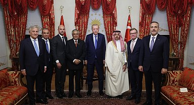 Cumhurbaşkanı Erdoğan, R4 ve R4+E3 Dışişleri Bakanları Toplantıları için Türkiye'ye gelen dışişleri bakanlarını kabul etti