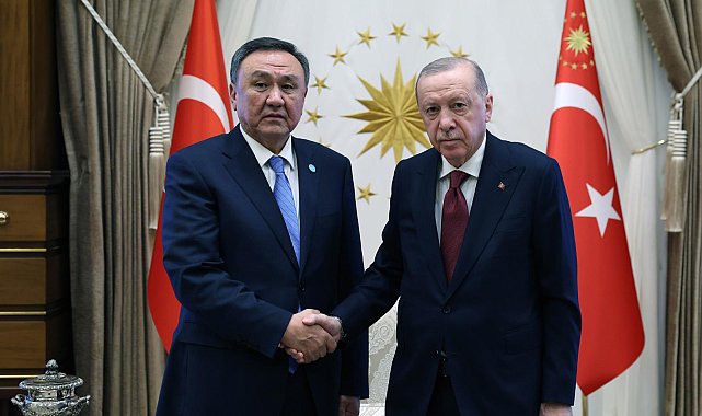 Cumhurbaşkanı Erdoğan, TDT Genel Sekreteri Ömüraliyev'i kabul etti
