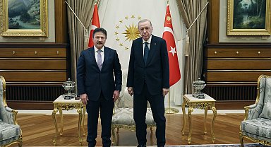 Cumhurbaşkanı Erdoğan, TESK Genel Başkanı Yiğiner'i kabul etti