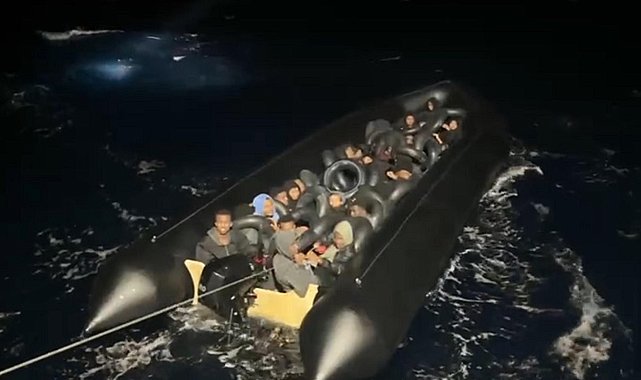 Didim açıklarında 34 kaçak göçmen yakalandı