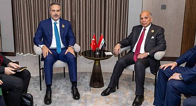 Dışişleri Bakanı Fidan, Iraklı mevkidaşı Hüseyin ile bir araya geldi