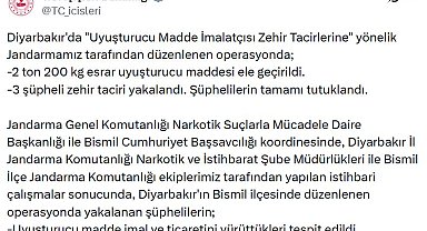 Diyarbakır'da 2,2 ton esrar ele geçirildi: 3 tutuklama