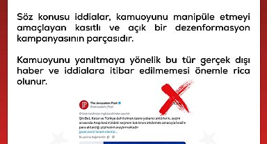 DMM: Türkiye'nin İsrail'deki seçimlere müdahale ettiği iddiaları asılsızdır