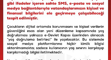 DMM'den 'sosyal medyada yaş düzenlemesi' uyarısı
