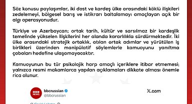 DMM'den Türkiye-Azerbaycan ilişkilerini hedef alan içeriklere ilişkin açıklama