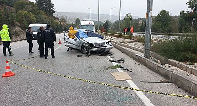 Düğün yolunda kaza: 1 ölü, 4 yaralı