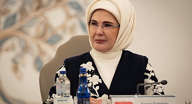 Emine Erdoğan, lider eşleriyle bir araya geldi