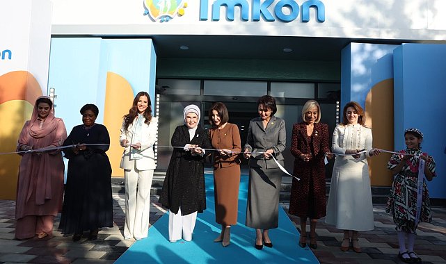 Emine Erdoğan, Özbekistan'da bir eğitim kurumunun açılışına katıldı
