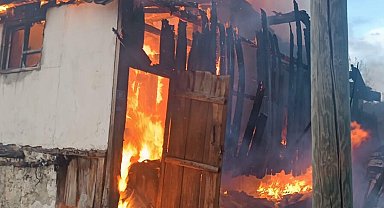 Evde çıkan yangında 2 kardeş dumandan etkilendi