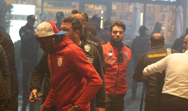 Galatasaray kafilesi Gençlerbirliği maçı için Ankara'ya geldi