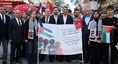 Gazze için Antalya'da sessiz yürüyüş; binlerce öğrenci tek yürek oldu