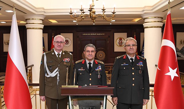 Genelkurmay Başkanı Bayraktaroğlu, Polonya Kara Kuvvetleri Müfettişi Tümgeneral Fajkowski'yi kabul etti