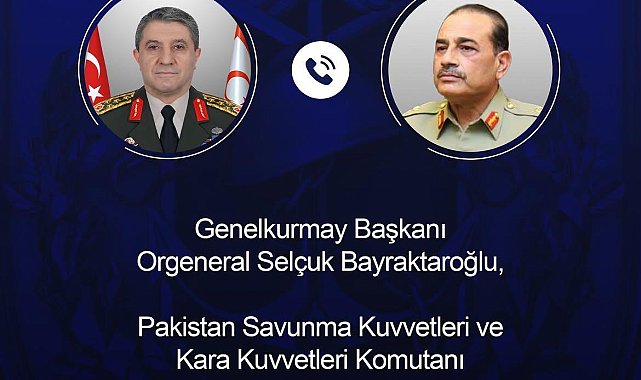 Genelkurmay Başkanı Orgeneral Bayraktaroğlu, Pakistan Savunma Kuvvetleri Komutanı Munir ile görüştü