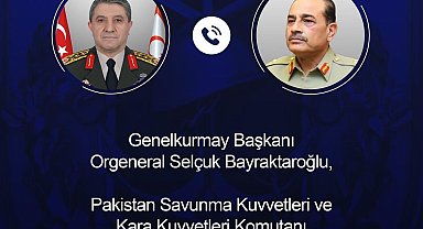 Genelkurmay Başkanı Orgeneral Bayraktaroğlu, Pakistan Savunma Kuvvetleri Komutanı Munir ile görüştü