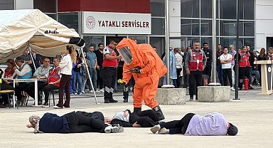 Hastanede bombalı saldırı tatbikatı
