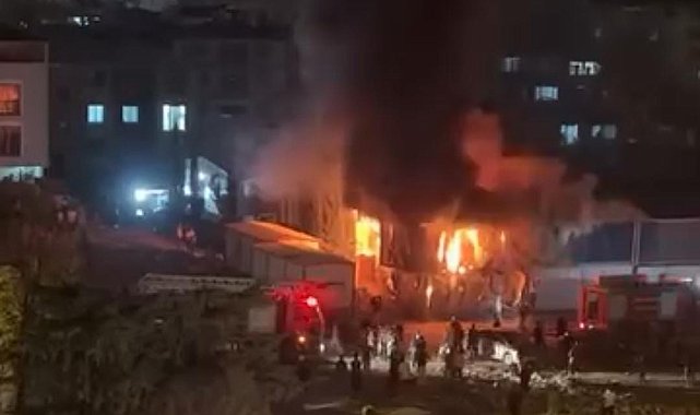 Hatay'da işçilerin kaldığı konteynerde yangın