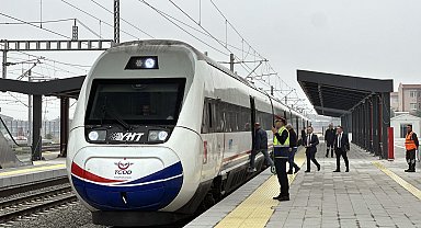 Hızlı tren, Edirne-Çerkezköy arasında ilk seferini yaptı