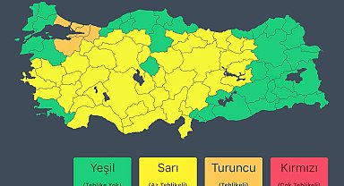 İçişleri Bakanlığı'ndan 'sağanak' ve 'fırtına' uyarısı