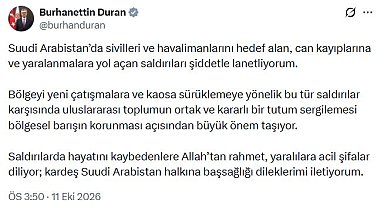 İletişim Başkanı Duran: Suudi Arabistan'da sivilleri hedef alan saldırıları lanetliyorum