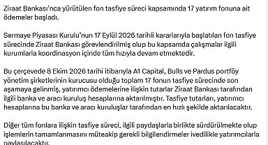 İletişim Başkanlığı: 17 yatırım fonuna ait ödemeler başladı