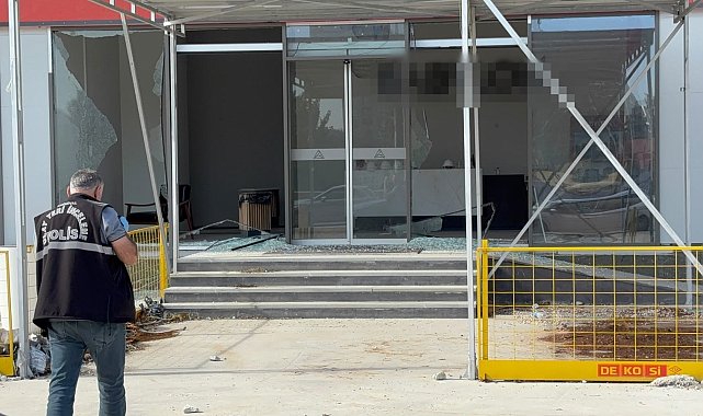 İnşaat firmasının satış ofisine silahlı saldırı