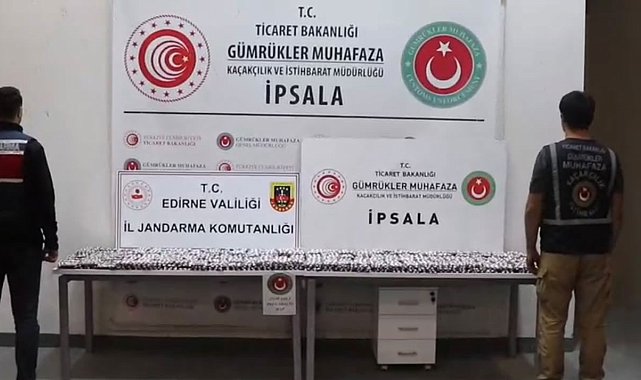 İpsala Sınır Kapısı'nda 17 bin 121 uyuşturucu hap ele geçirildi