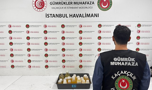 İstanbul Havalimanı'nda 34 kilo 400 gram uyuşturucu ele geçirildi