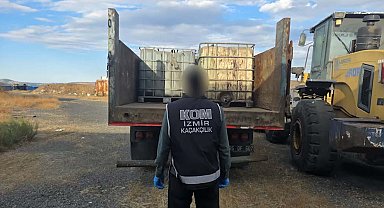 İzmir'de 10,1 ton kaçak akaryakıt ele geçirildi