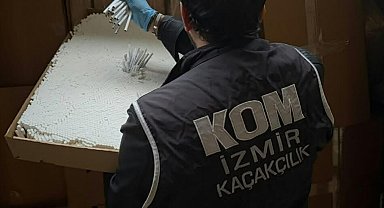 İzmir'de 2 milyon 160 bin kaçak makaron ele geçirildi