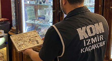 İzmir'de 672 sikke ele geçirildi
