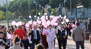 Kanseri yenen Yasemin için balon uçurdular