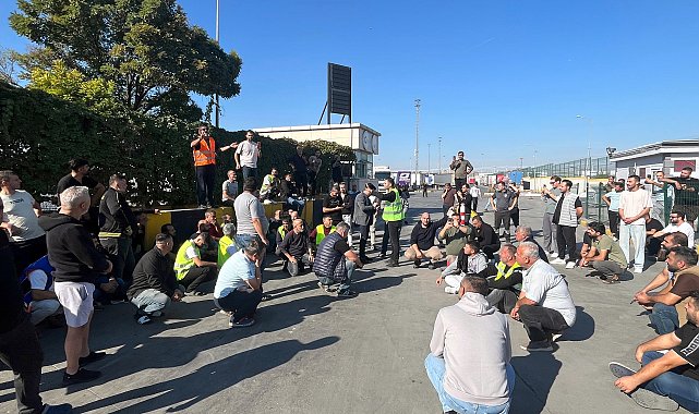 Kapıkule Sınır Kapısı'nda TIR sürücülerinden 5 saatlik eylem