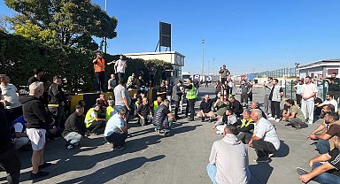 Kapıkule Sınır Kapısı'nda TIR sürücülerinden 5 saatlik eylem