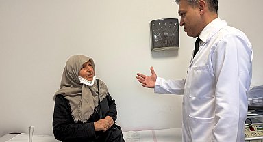 Karnından 30 santimlik tümör çıktı