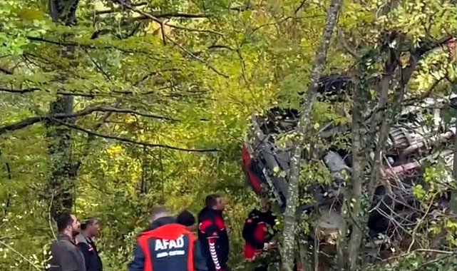 Kırklareli'de kamyon şarampole devrildi; 1 ölü, 1 yaralı