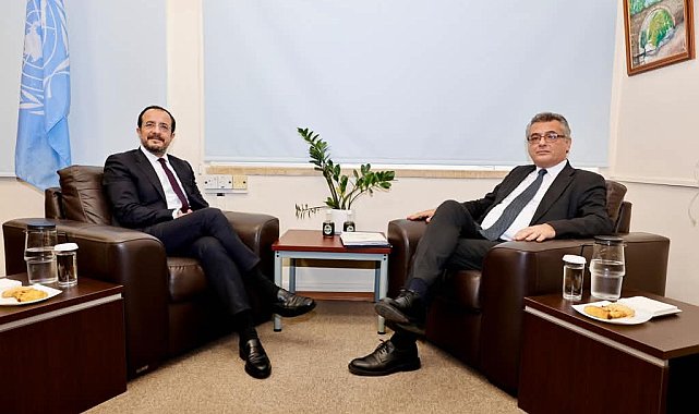KKTC Cumhurbaşkanı Erhürman ile GKRY lideri Hristodulidis bir araya geldi