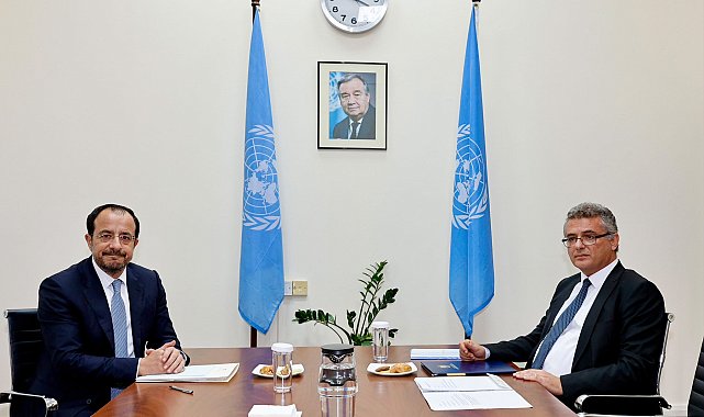 KKTC Cumhurbaşkanı Erhürman ile GKRY lideri Hristodulidis görüştü